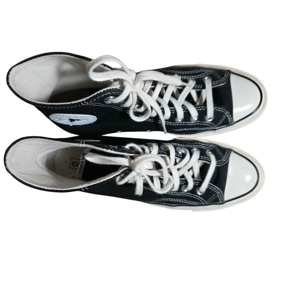 Converse All Star Chuck Taylor Black White Mens 10/Womens 8 High Top Sneakers